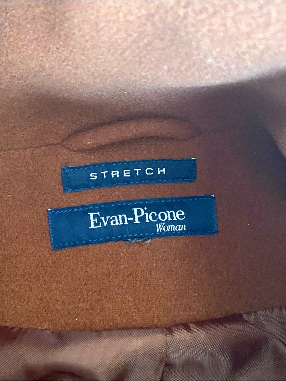 EVAN PICONE - Women’s Button-Front Jacket Coat in Rust Cognac - Picture 9 of 10